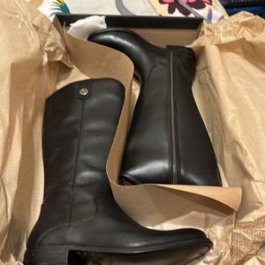Frye Melissa Medallion black tall boot BNWT